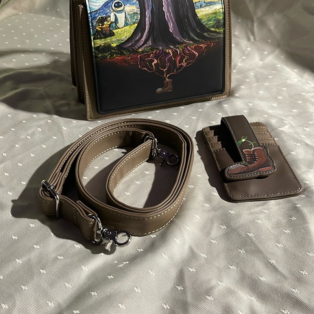 Loungefly Wall-e And Eve Handbag With Card Holder